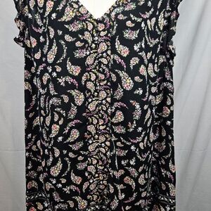 Old Navy Floral Sleeveless Plus Size Sz‎ 4x Boho Cottagecore Fairycore Coquette
